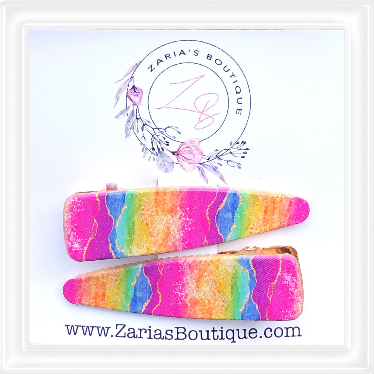 ⋅ EXCLUSIVE ⋅ Glitter Agate ⋅ Brights ⋅ Premium Hair Clips ⋅