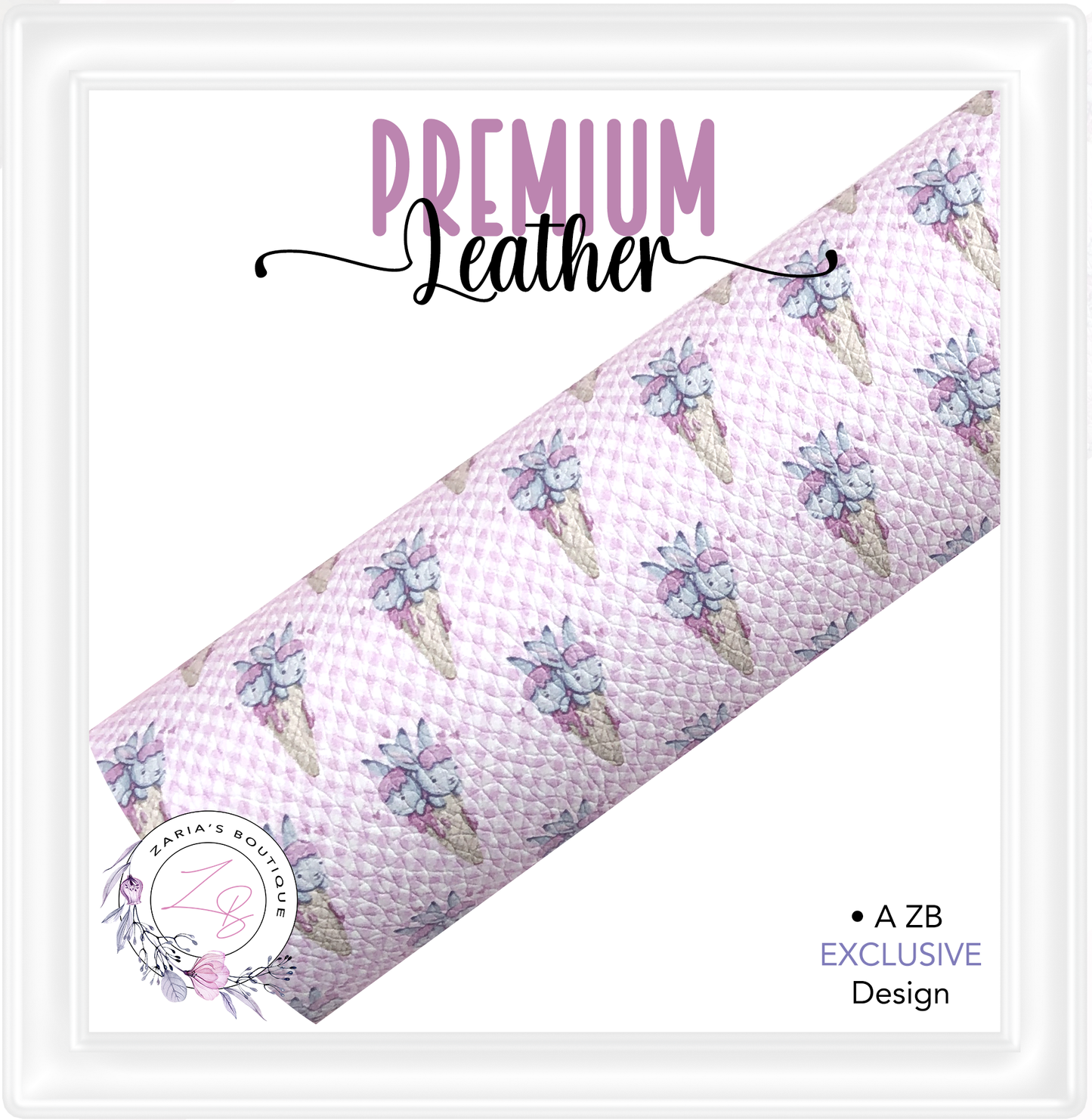 ⋅ Bunny Cones ⋅ Exclusive Luxe Vegan Faux Leather ⋅ Sheets or Rolls! ⋅
