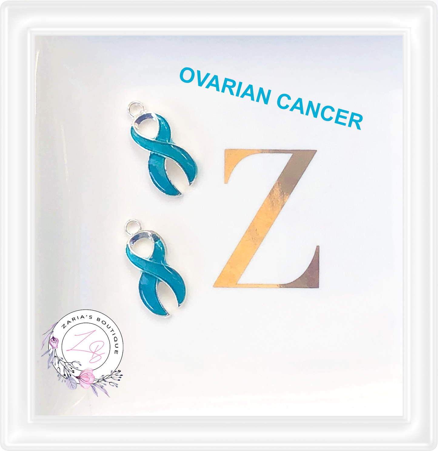 ⋅ Awareness Charms ⋅ TEAL Ribbons ⋅ Ovarian Cancer