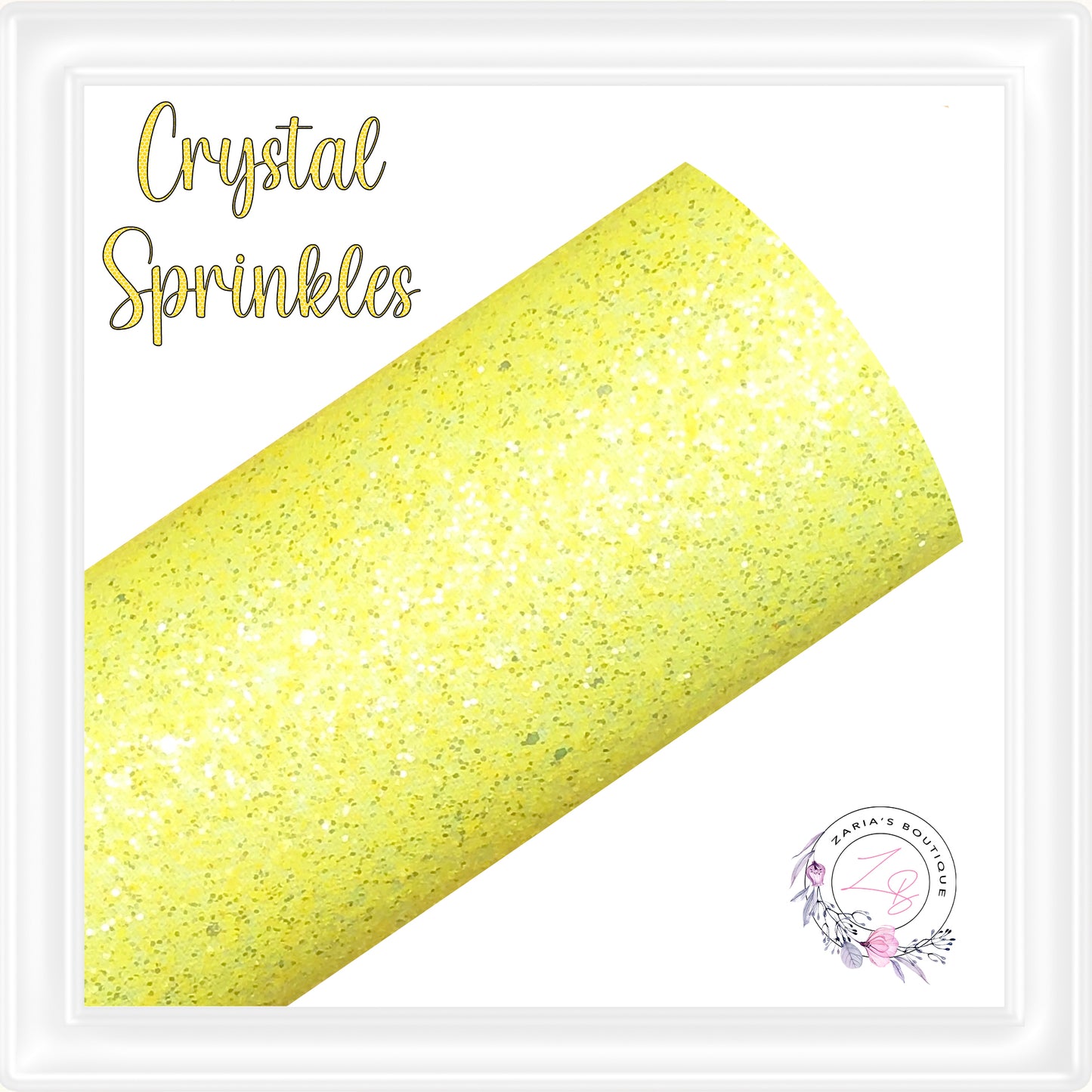 • Crystal Sprinkles • Yellow • Chunky Glitter •