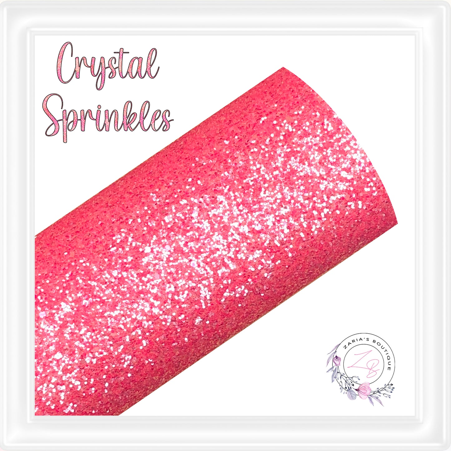 • Crystal Sprinkles • Pink • Chunky Glitter •