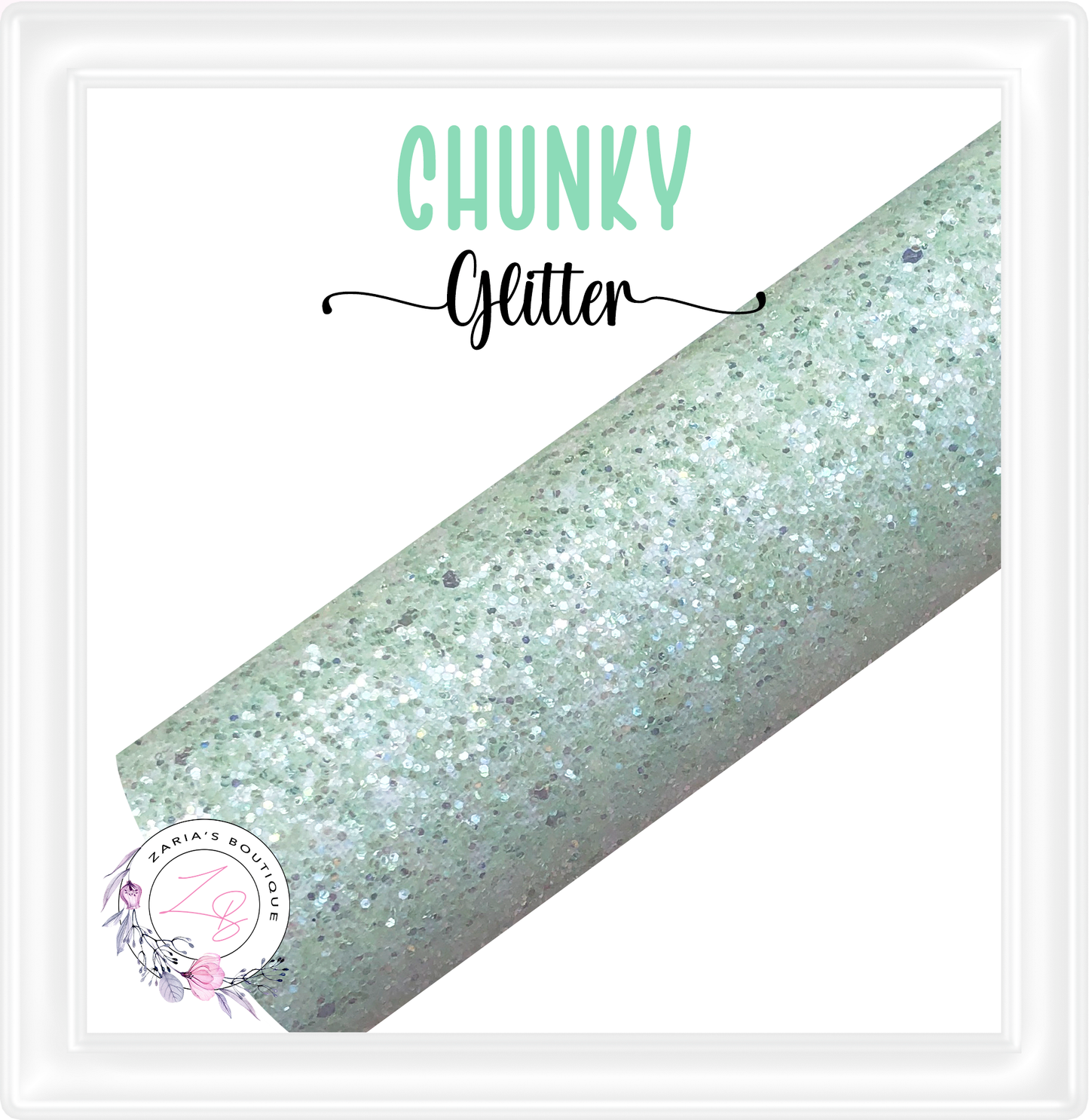 ∙ CHUNKY GLITTER ∙ Mint Frosted Sprinkle ∙