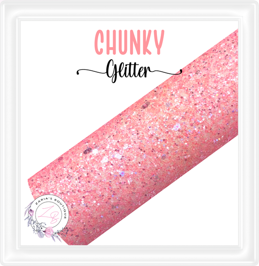 ∙ CHUNKY GLITTER ∙ Peachy Pink Frosted Sprinkle ∙
