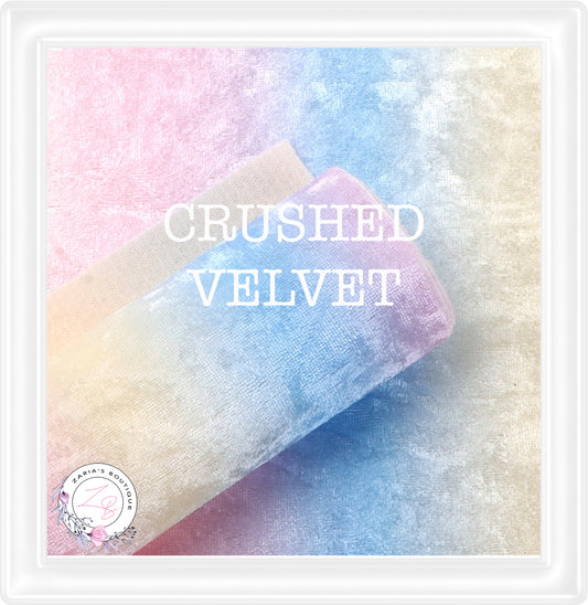 ∙ Crushed Velvet ∙ Pastels  ∙