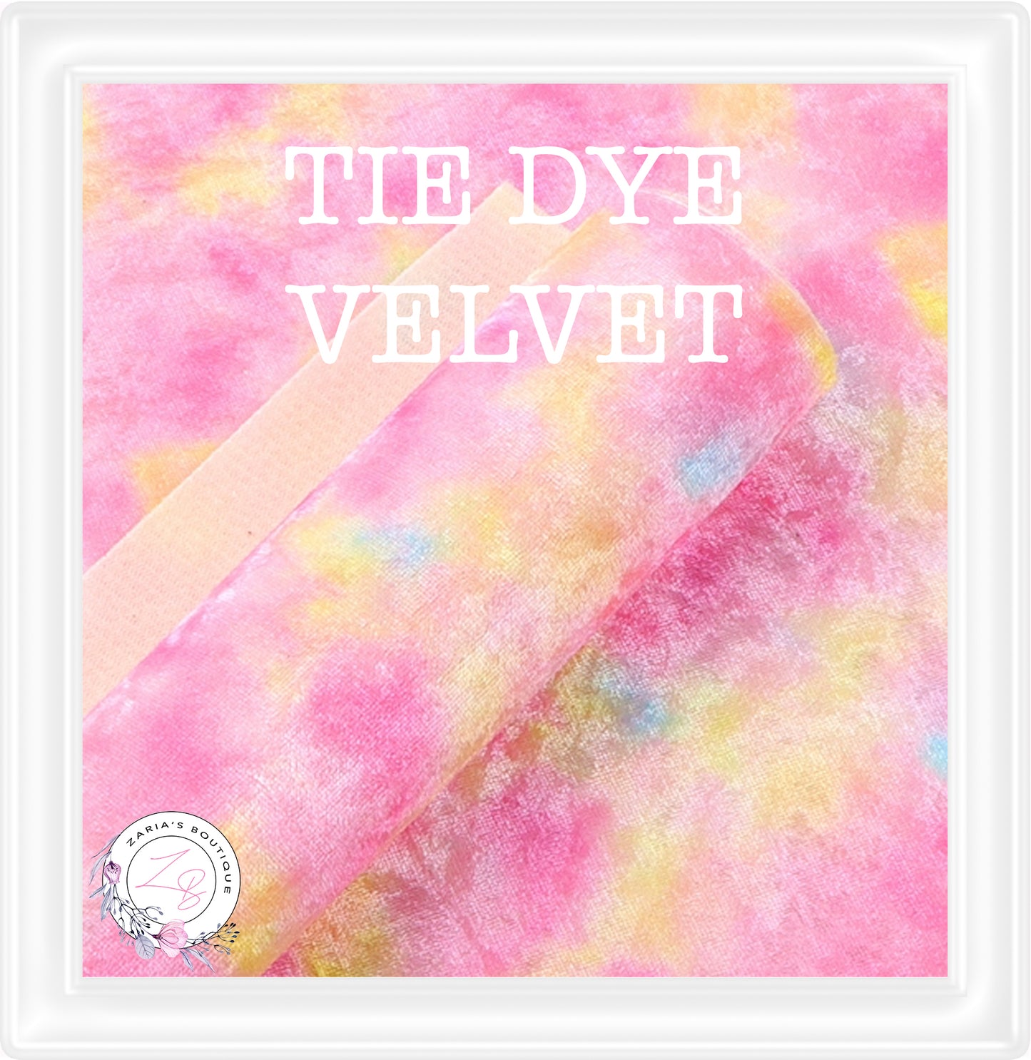 ∙ Tie Dyed Velvet ∙ Rainbow Pinks  ∙