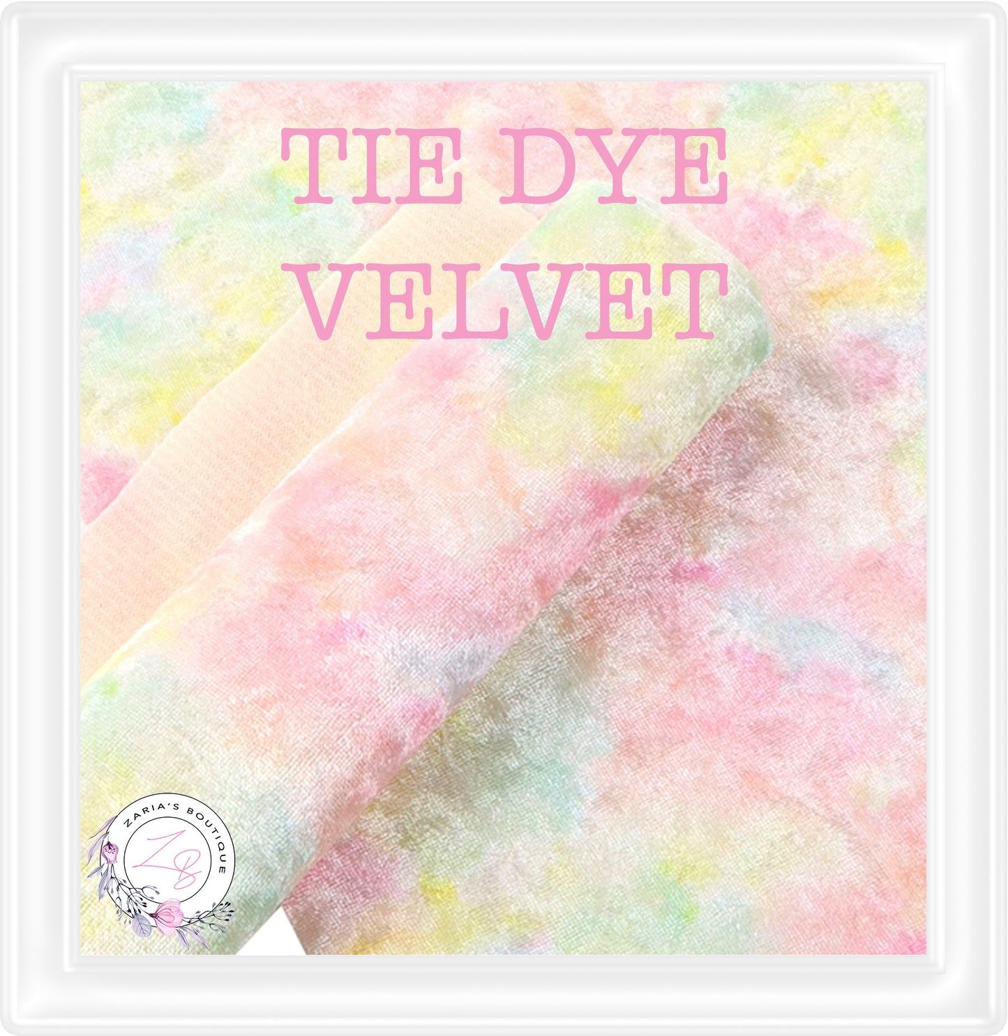 ∙ Tie Dyed Velvet ∙ Rainbow Pastels  ∙