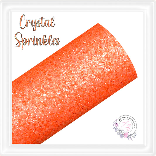 • Crystal Sprinkles • Orange • Chunky Glitter •