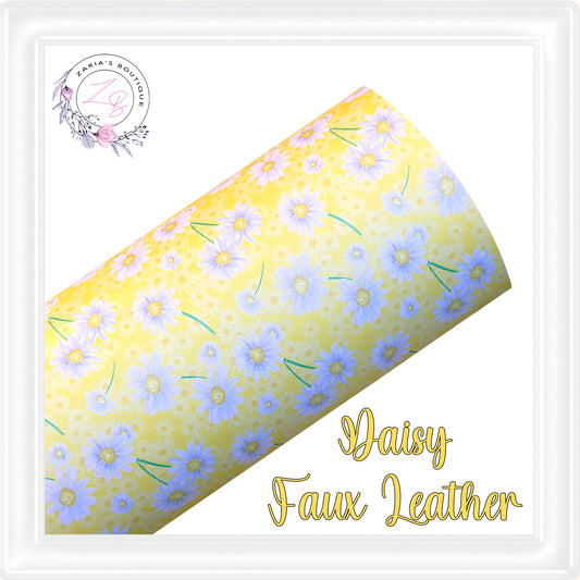⋅ Daisy Floral ⋅ Smooth Vegan Faux Leather ⋅ Yellow ⋅