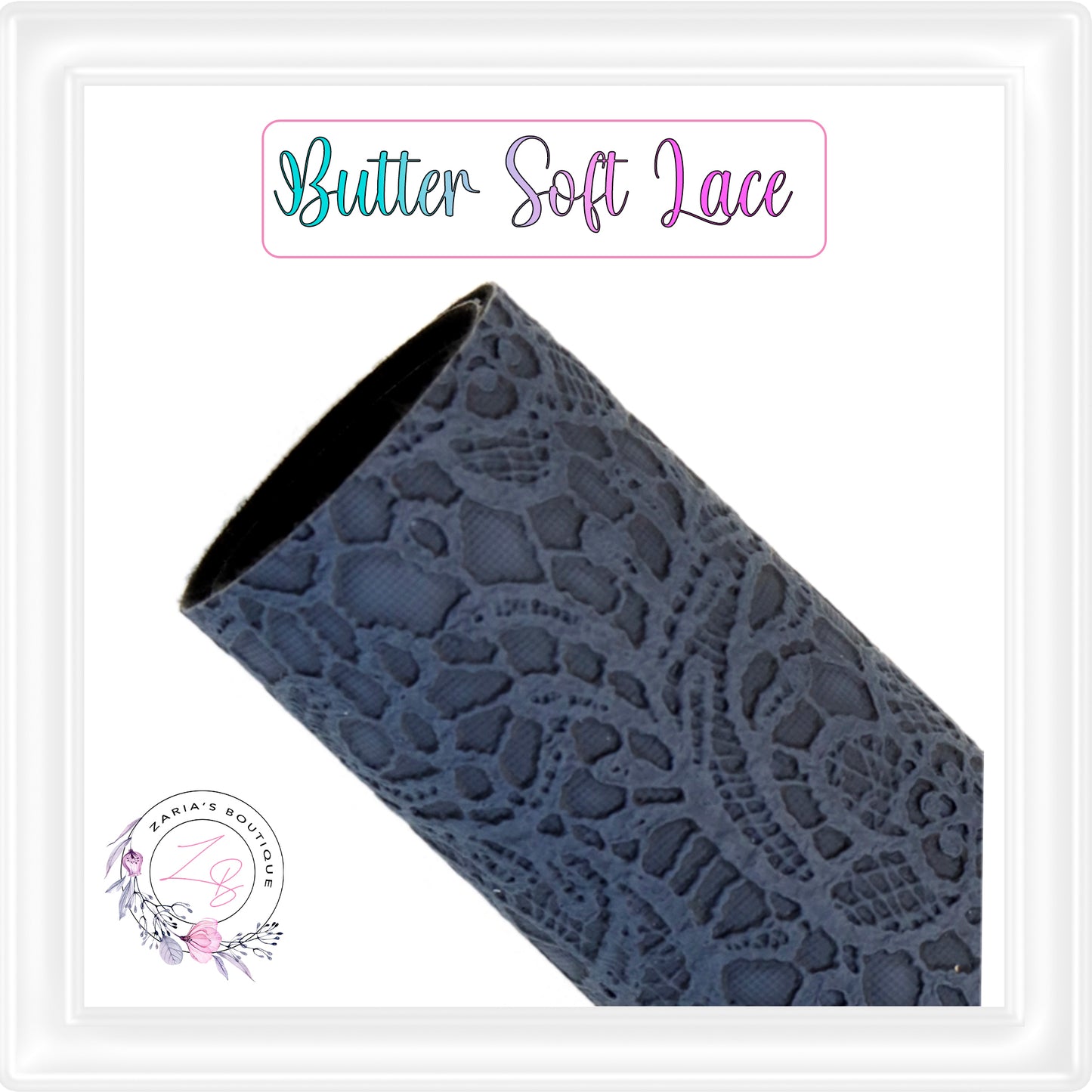 ⋅ Embossed Floral Butter Soft Lace ⋅ Vegan Faux Leather