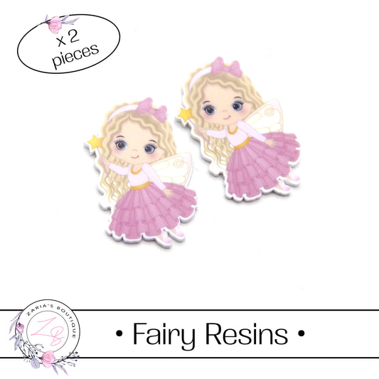 ⋅ Fairy Embellishment ⋅ Flatback Resin ⋅ 2 Pieces ⋅