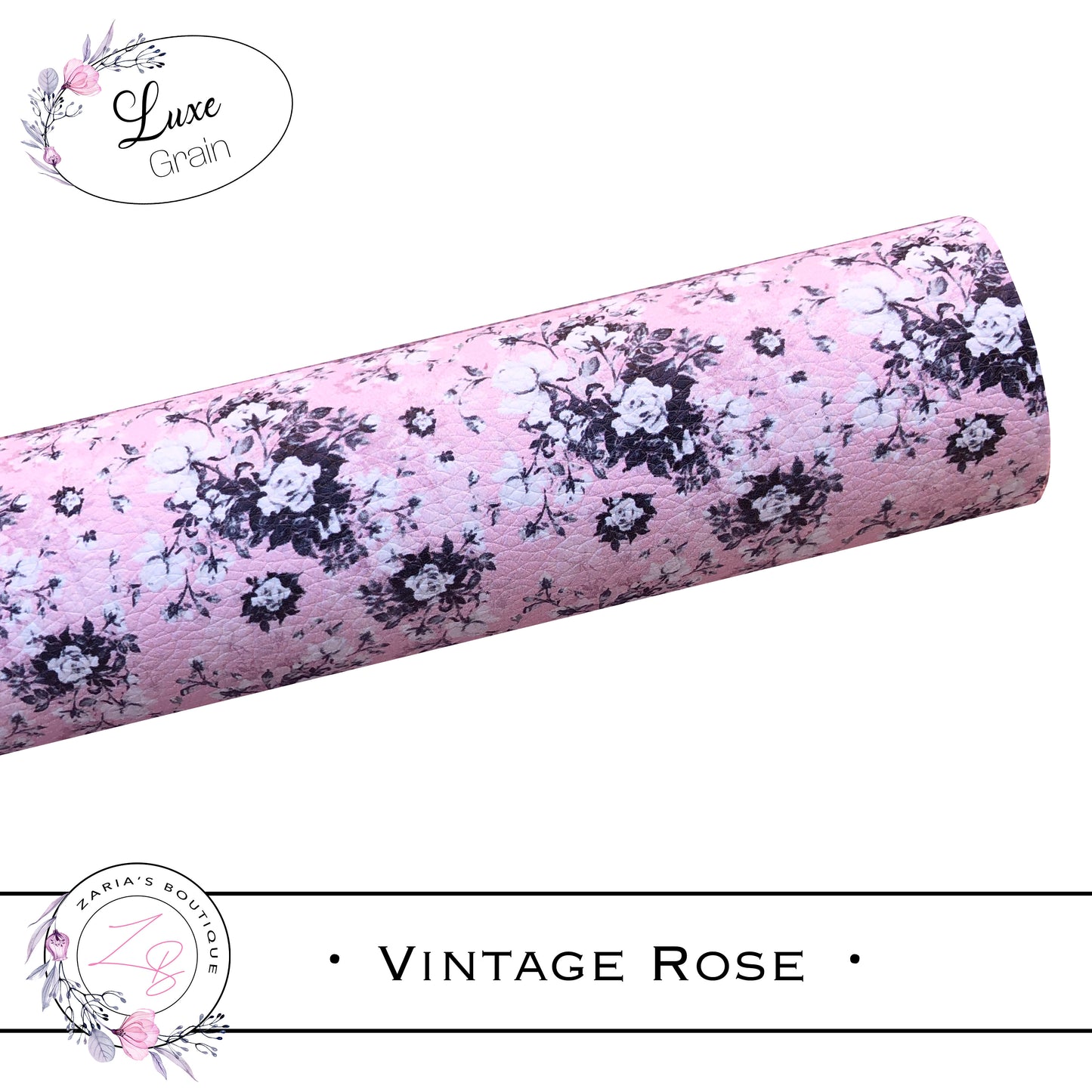 ⋅ Vintage Rose ⋅ Luxe Grain Vegan Faux Leather