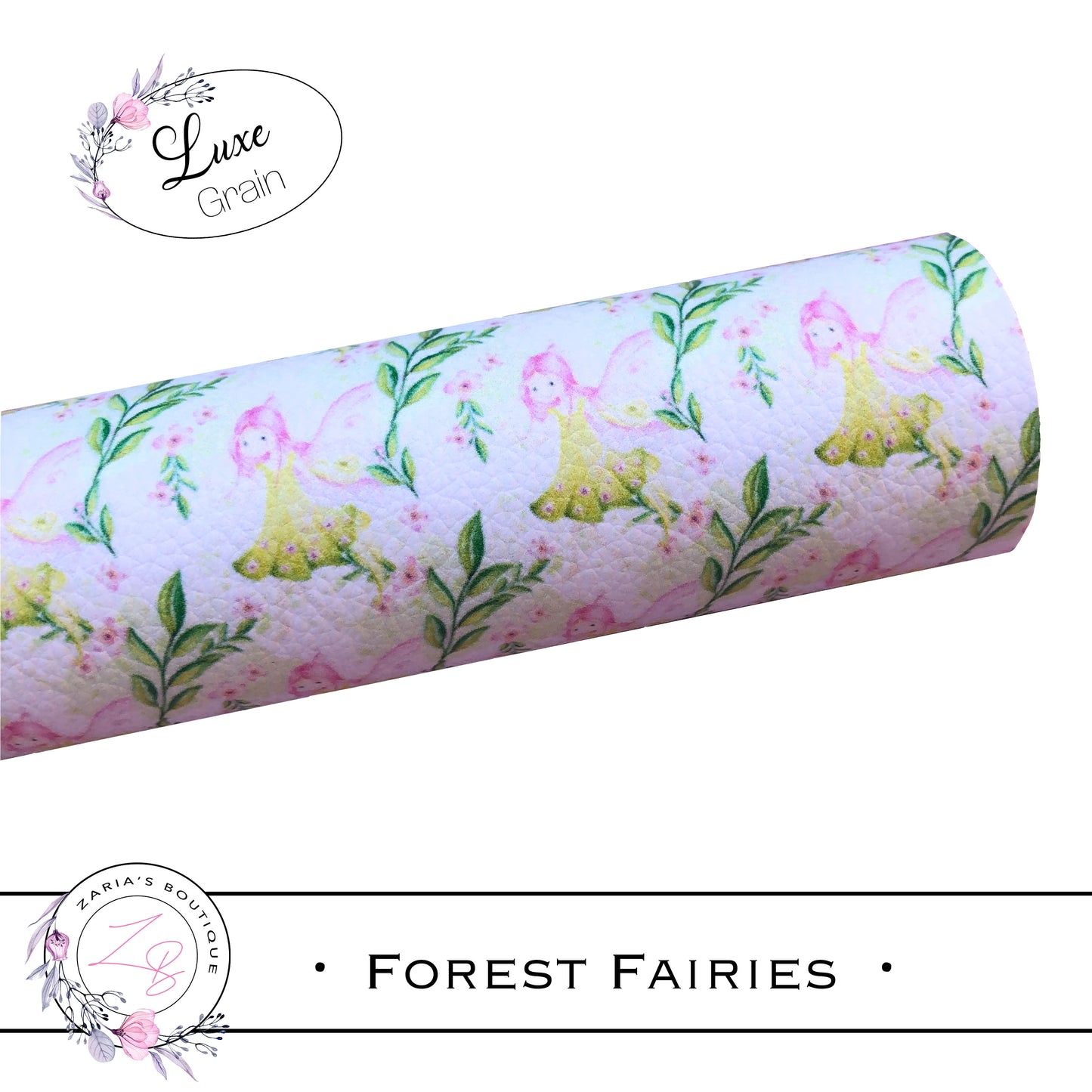 SALE ⋅ Forest Fairies ⋅ Custom Luxe Grain Vegan Faux Leather