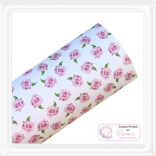 ⋅ Gentle Rose ⋅ Pink Floral ⋅ Premium Vegan Faux Leather ⋅