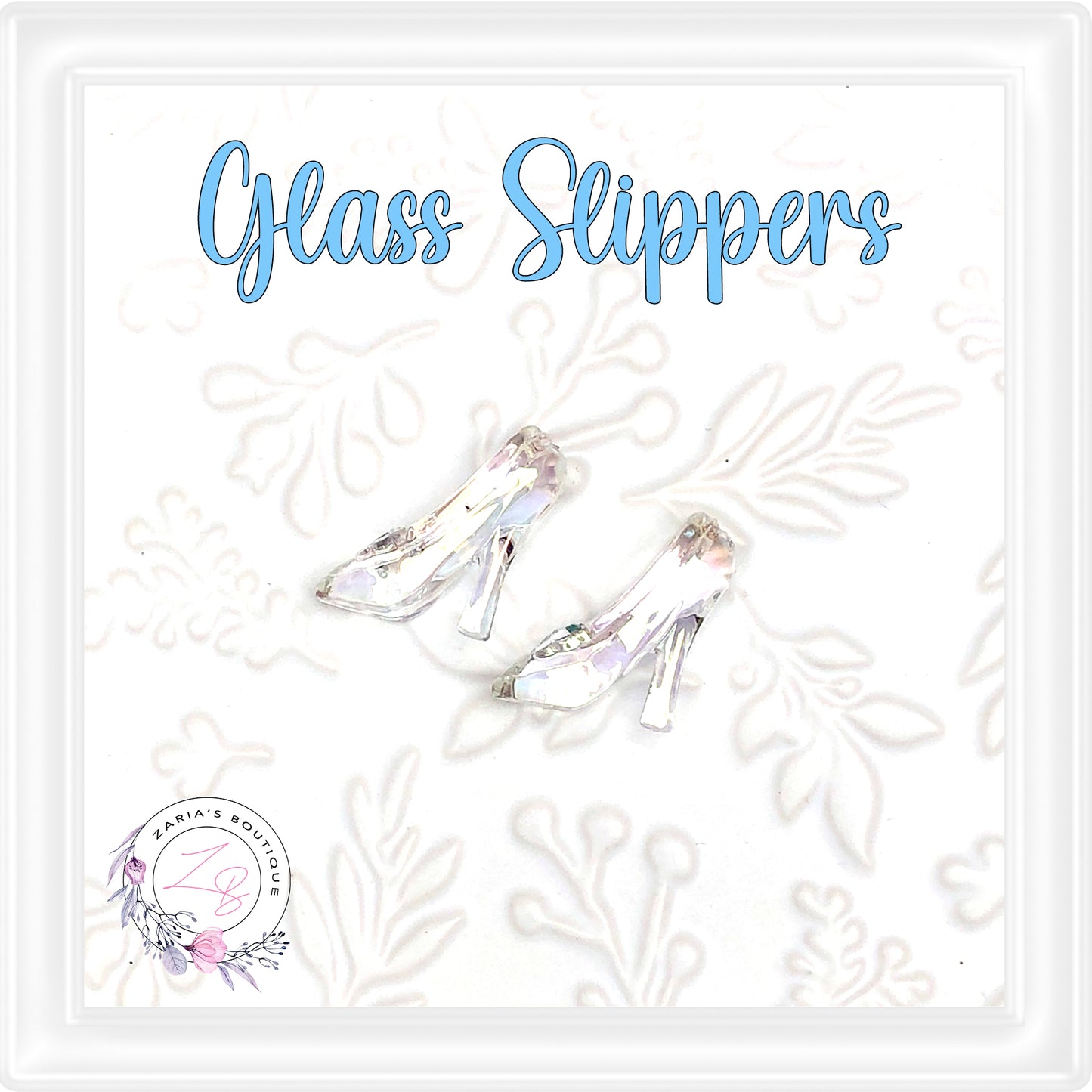 ⋅ GLASS SLIPPERS ⋅ Flatback Resin Embellishments ⋅