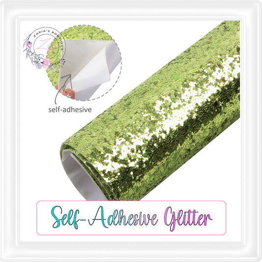 ⋅ Self-Adhesive Backed Medium Glitter ⋅ For Double-Sided Projects ⋅ GREEN ⋅