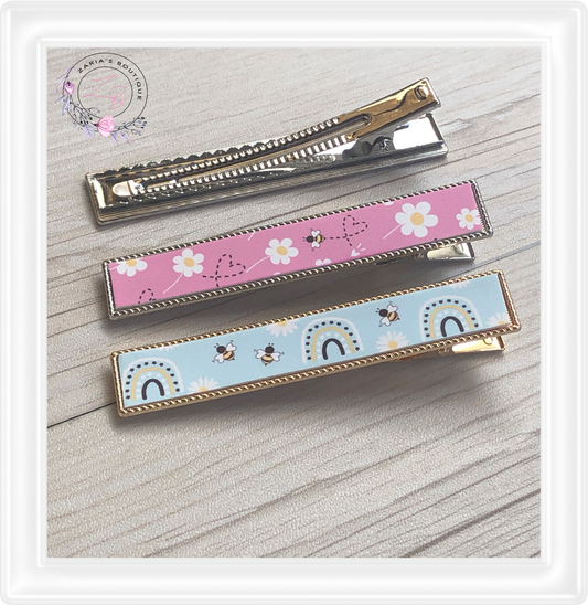 ⋅ Hair Clip Settings ⋅ Silver ⋅ Gold  ⋅