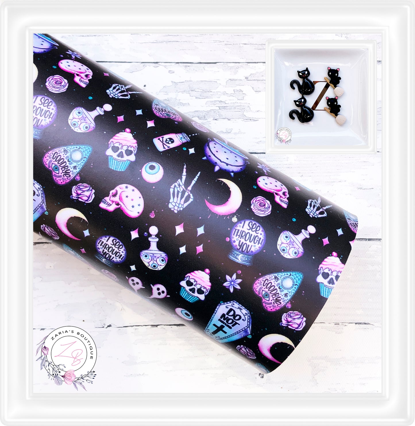 ⋅ Black Cats ⋅Halloween Flat Back Resin Embellishments ⋅