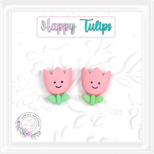 ⋅ Happy Tulips ⋅ Resin Flatback Flower Embellishment ⋅