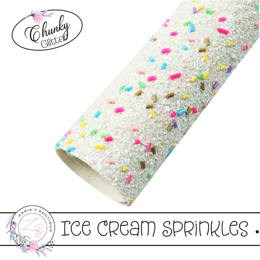 ⋅ Ice Cream Sprinkles ⋅ White Chunky Glitter ⋅