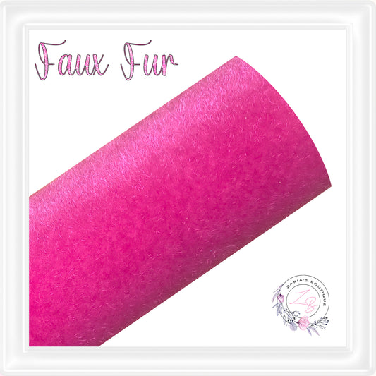 ⋅ Faux Fur ⋅ Horse Hair Textured Bow & Craft Fabric ⋅ Hot Pink ⋅