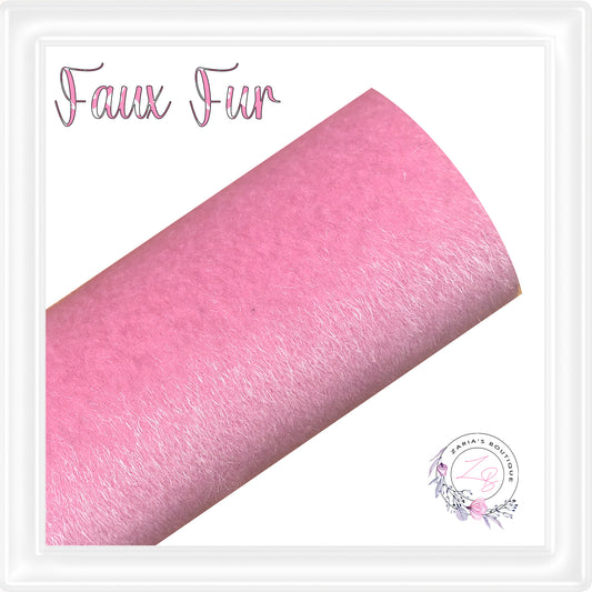 ⋅ Faux Fur ⋅ Horse Hair Textured Bow & Craft Fabric ⋅ Pink ⋅