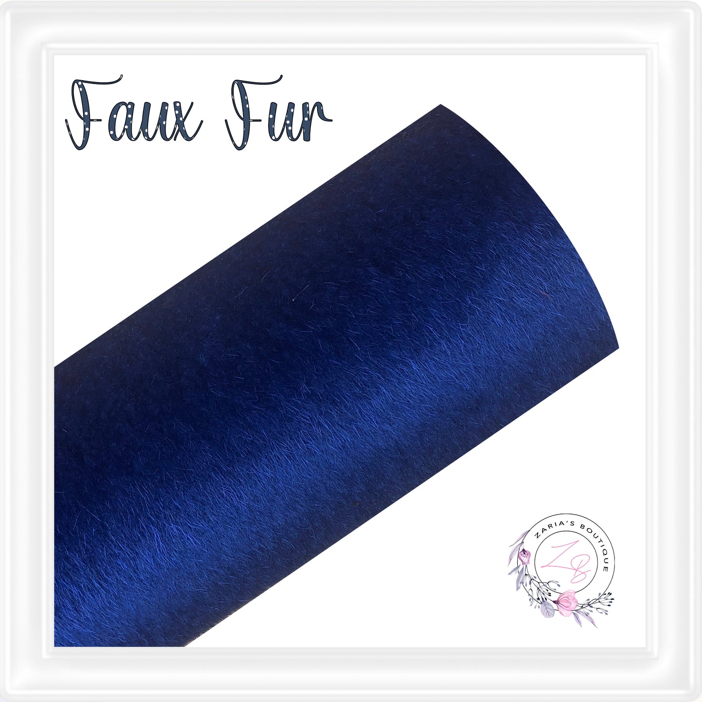 ⋅ Faux Fur ⋅ Horse Hair Textured Bow & Craft Fabric ⋅ Royal Blue ⋅