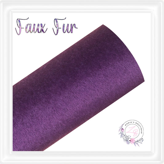 ⋅ Faux Fur ⋅ Horse Hair Textured Bow & Craft Fabric ⋅ Purple ⋅