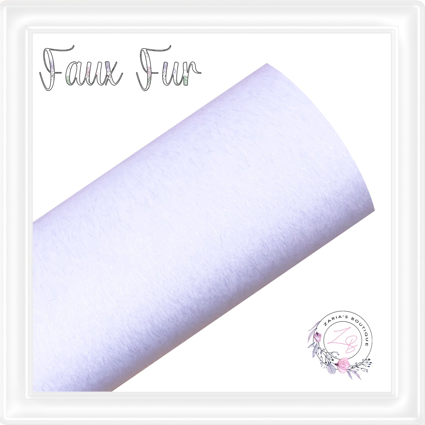 ⋅ Faux Fur ⋅ Horse Hair Textured Bow & Craft Fabric ⋅ White ⋅