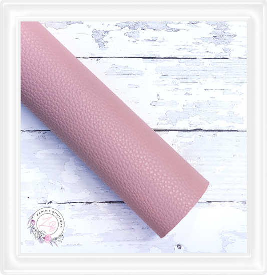 ∙ Plain Premium Vegan Litchi Faux Leather  ∙  Mushroom Pink  ∙