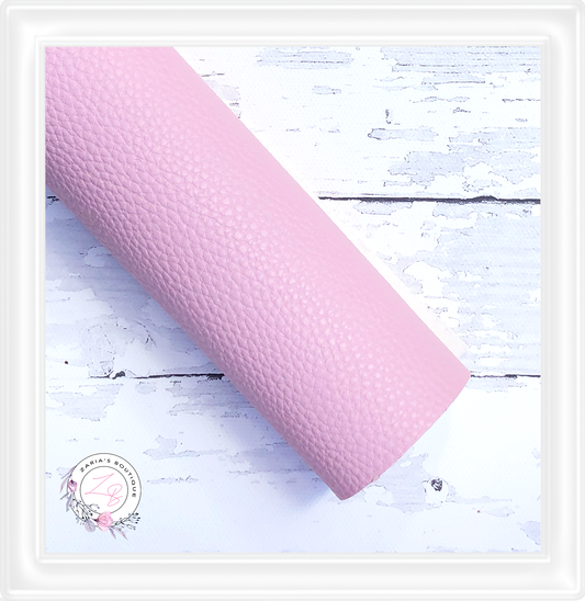 ∙ Plain Premium Vegan Litchi Faux Leather  ∙  Carnation Pink  ∙