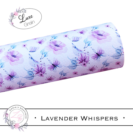 ⋅ Lavender Whispers ⋅ Custom Luxe Grain Vegan Faux Leather
