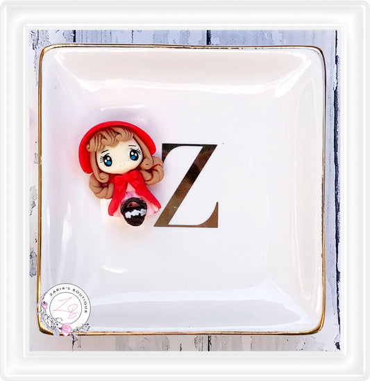 ⋅ Clay Alternative ⋅ Flatback Resin Cabochon Embellishments ⋅ Little Red Riding Hood  ⋅