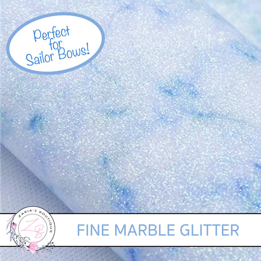 Fine Glitter Marble • Blue