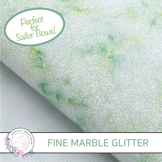 Fine Glitter Marble • Green