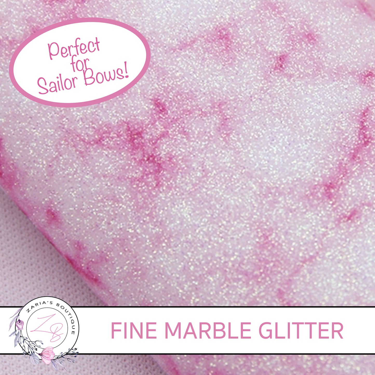 Fine Glitter Marble ⋅ Pink