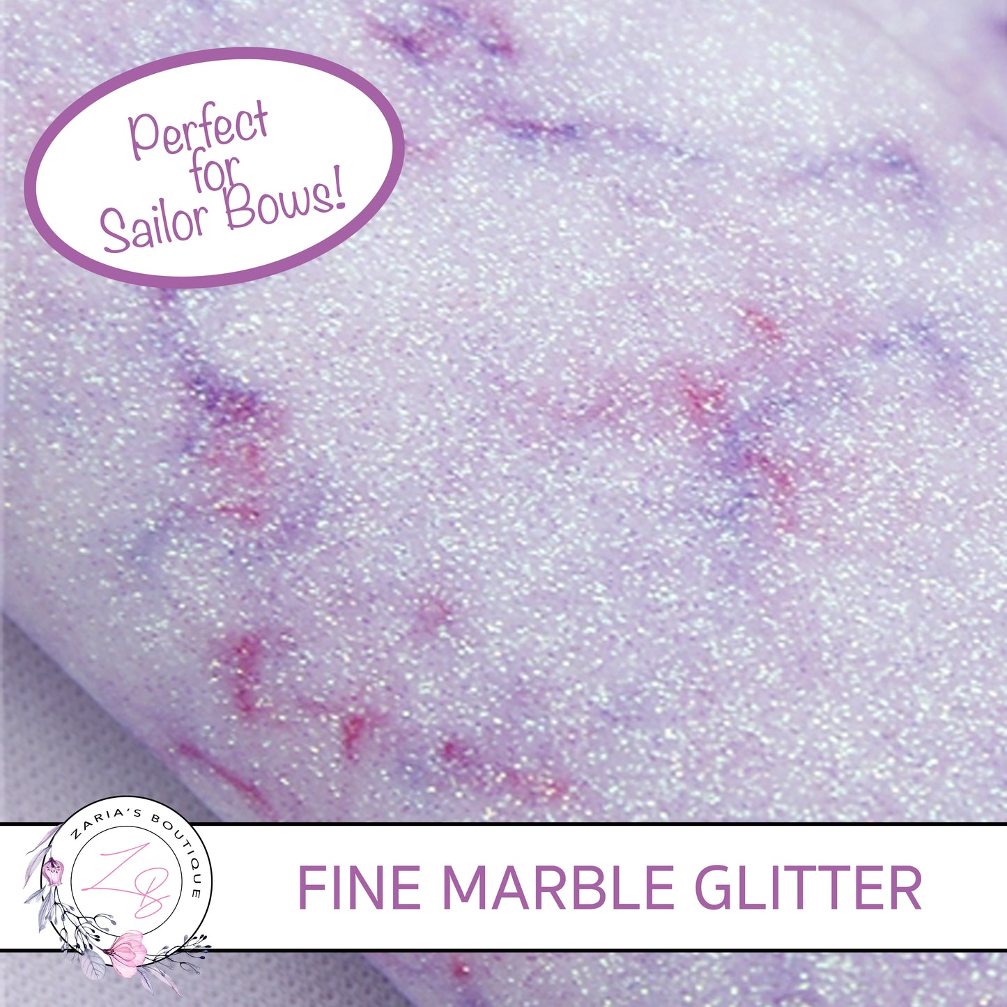 Fine Glitter Marble • Purple