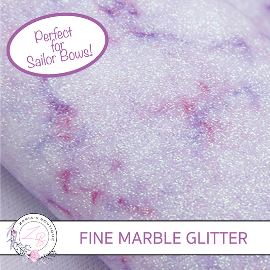 Fine Glitter Marble • Purple