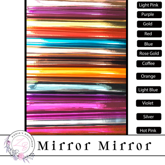 ⋅ Mirror Mirror ⋅ Metallic Mirror Vegan Faux Leather ⋅  12 Colours ⋅