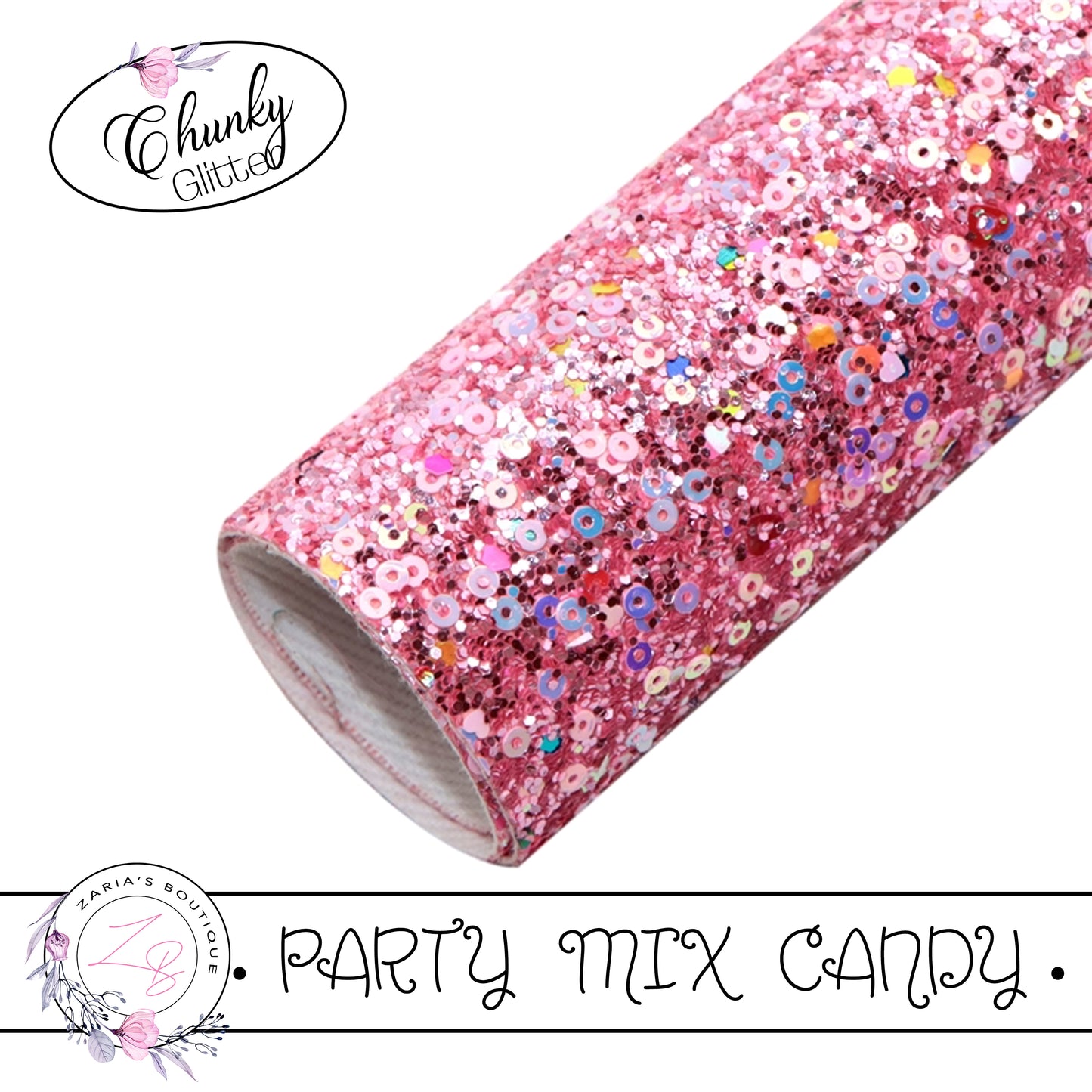 ⋅ Party Mix ⋅ Candy Pink ⋅ Chunky Glitter ⋅