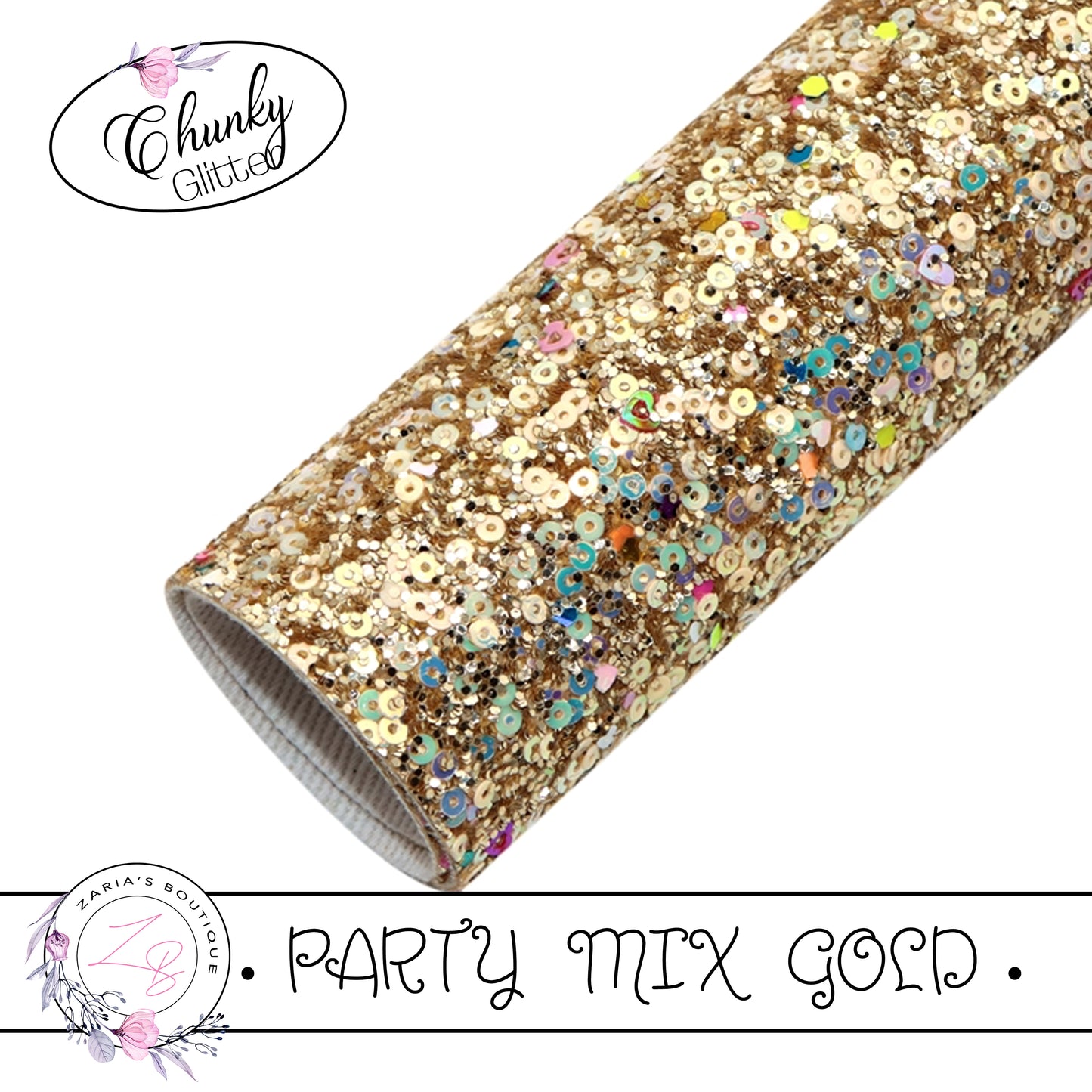 ⋅ Party Mix ⋅ Gold ⋅ Chunky Glitter ⋅