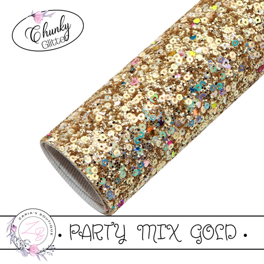 ⋅ Party Mix ⋅ Gold ⋅ Chunky Glitter ⋅