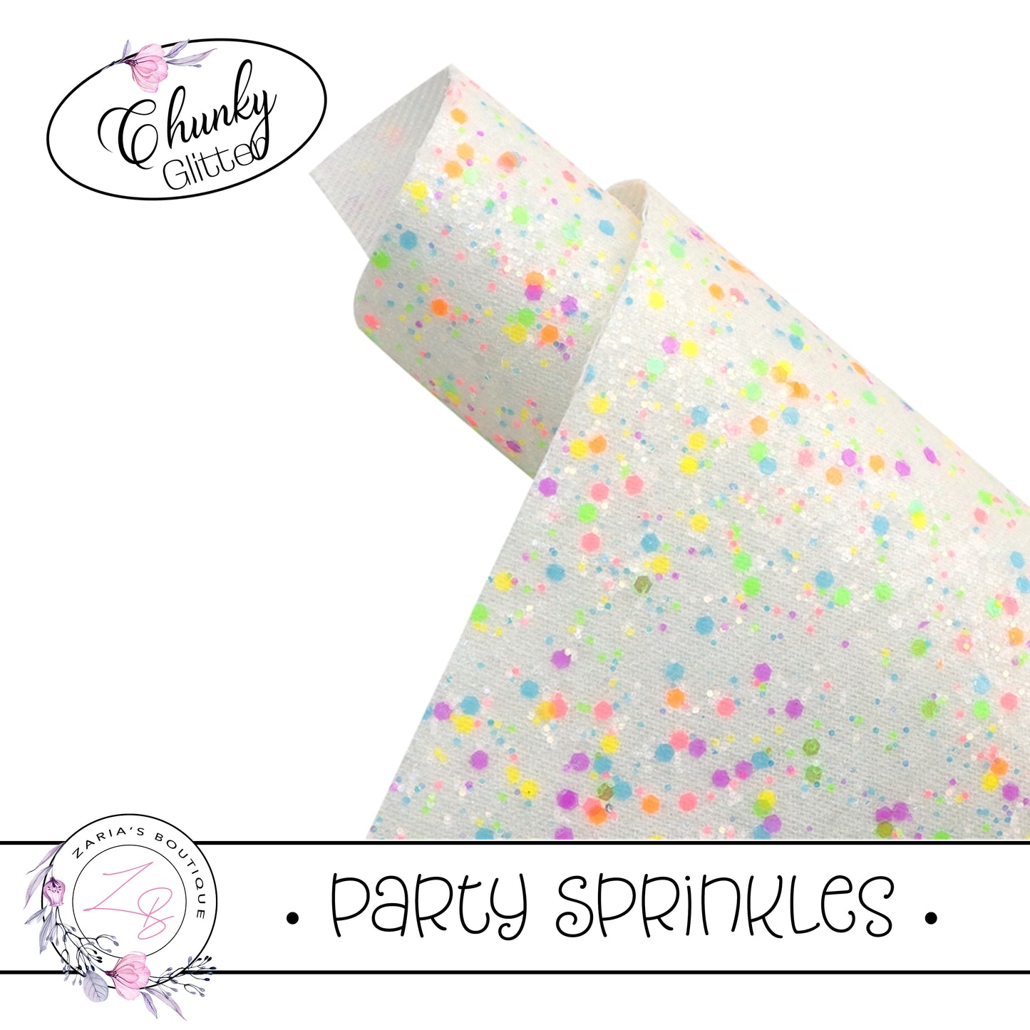 ⋅ Party Sprinkles ⋅ White Chunky Glitter ⋅