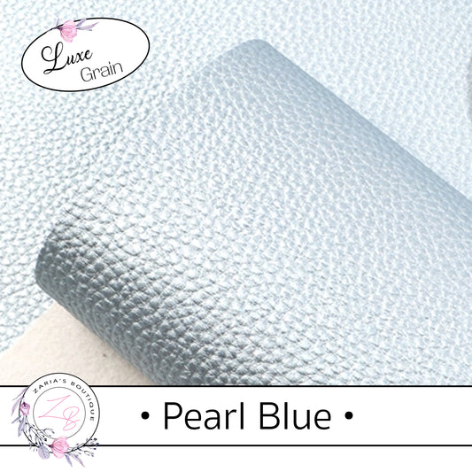 Pearl Metallic Faux Leather ⋅ Baby Blue ⋅