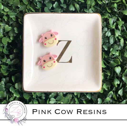 ⋅ Pink Cow Embellishments ⋅ Flatback Resin ⋅ 2 Pieces ⋅