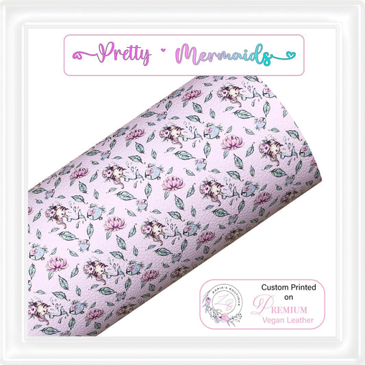 ⋅ Pretty Little Mermaids ⋅ Premium Vegan Faux Leather ⋅ Single Sheets ⋅