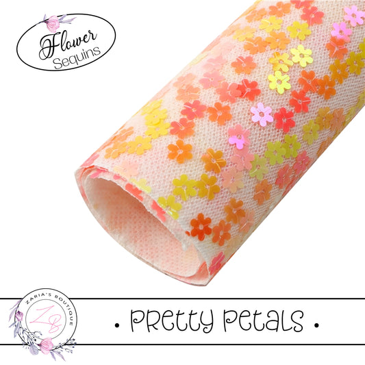 ⋅ Pretty Petals ⋅ Floral Sequin Bow Fabric ⋅