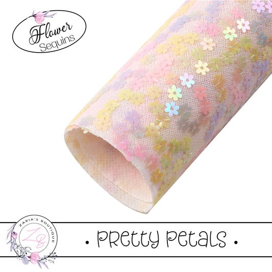 ⋅ Pretty Petals ⋅ Floral Sequin Bow Fabric ⋅