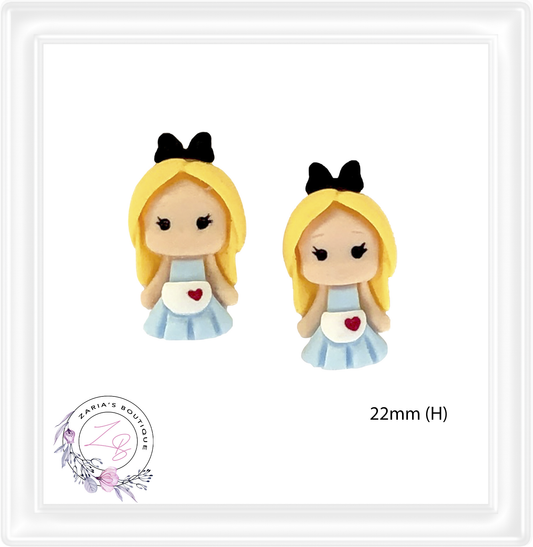 ⋅ Little Maids ⋅ Flatback Resin Bow Embellishments ⋅ 2 pieces