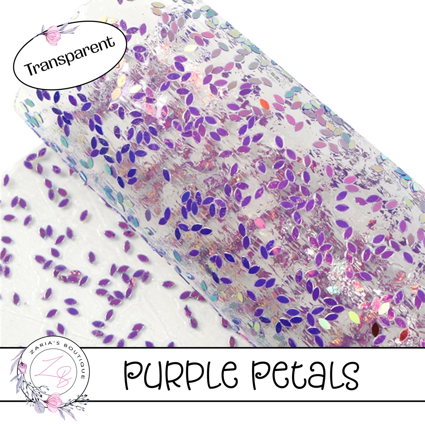 ⋅ Purple Petals⋅ Transparent Confetti ⋅ Bow Making Craft Sheets ⋅
