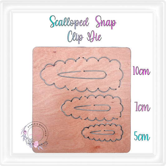 ⋅ Scalloped Snap Clip Die ⋅ 3 sizes ⋅